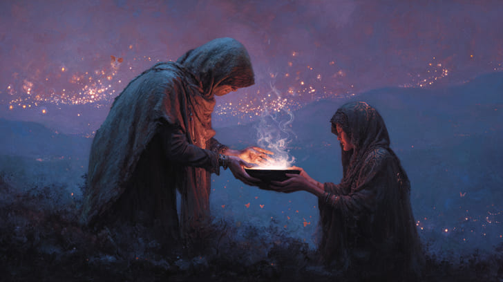 Transit Ceres Sextile Natal Psyche Illustration