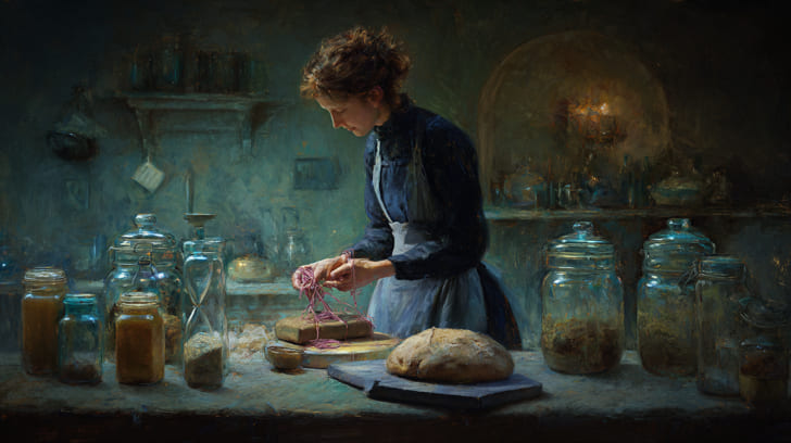 Transit Ceres Sextile Natal Saturn Illustration