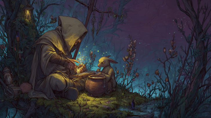 Transit Ceres Square Natal Chiron Illustration