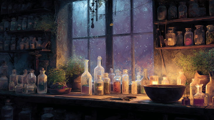 Transit Ceres Square Natal Hygiea Illustration