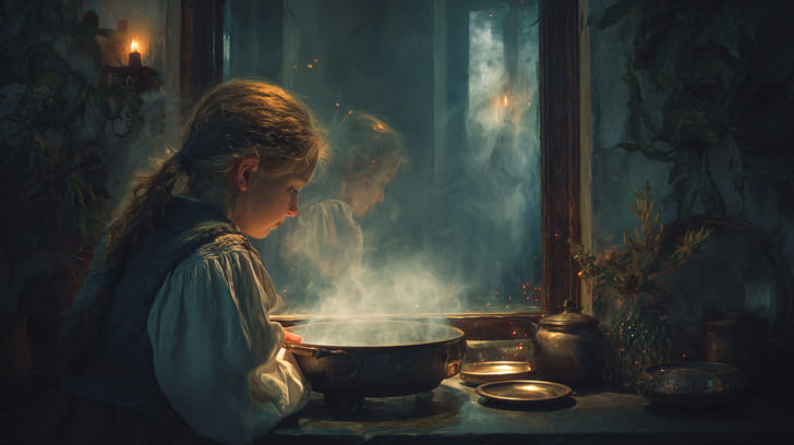 Transit Ceres Square Natal Psyche Illustration