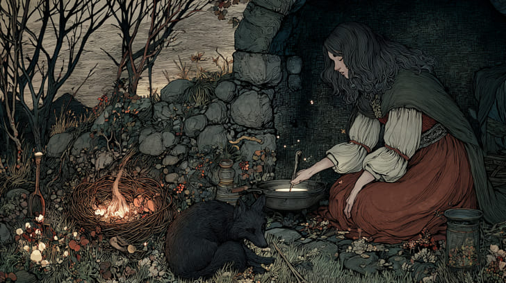 Transit Ceres Trine Natal Lilith Illustration