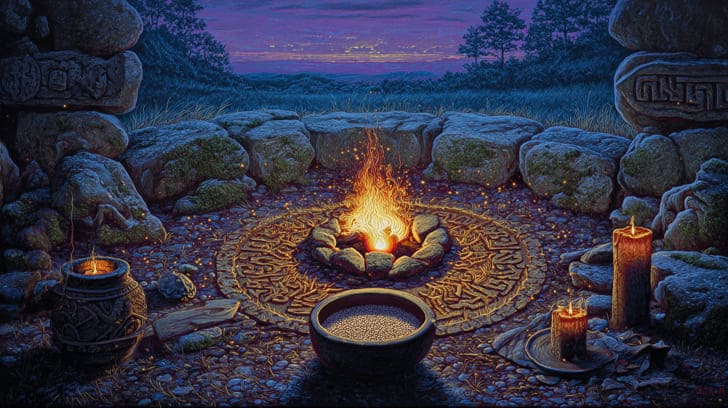 Transit Ceres Trine Natal Vesta Illustration