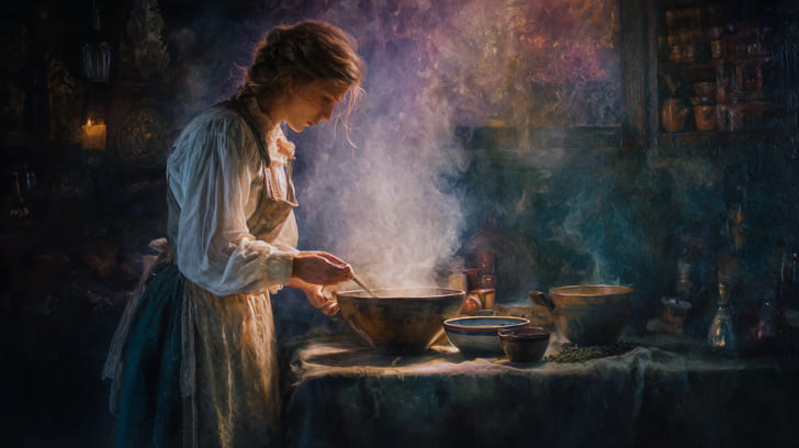 Transit Chiron Sextile Natal Ceres Illustration