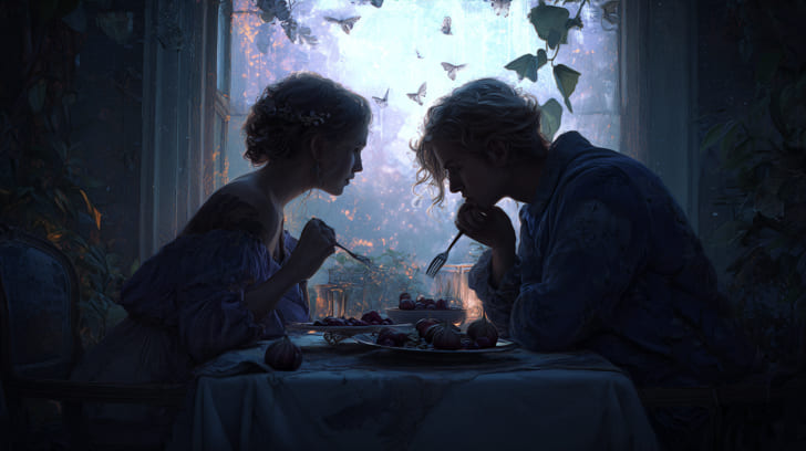 Transit Chiron Sextile Natal Eros Illustration