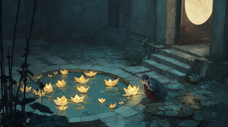 Transit Chiron Sextile Natal Moon Illustration