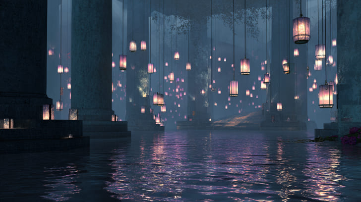 Transit Chiron Sextile Natal Neptune Illustration