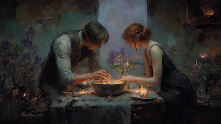 Transit Chiron Sextile Natal Venus Illustration