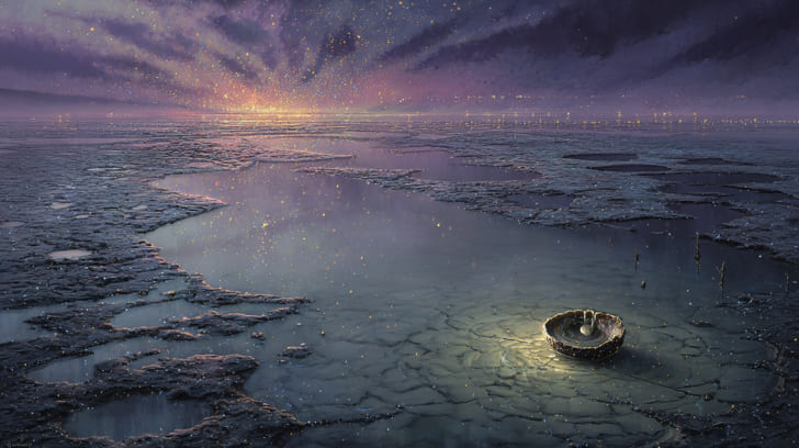 Transit Chiron Square Natal Neptune Illustration