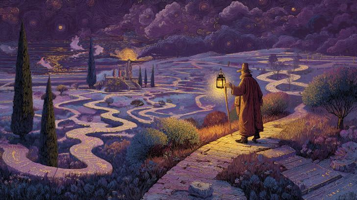 Transit Chiron Square Natal South Node Illustration