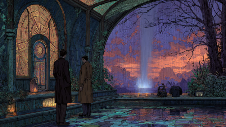 Transit Chiron Square Natal Vertex Illustration