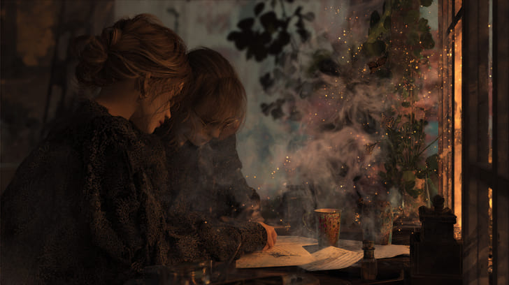 Transit Chiron Trine Natal Mercury Illustration