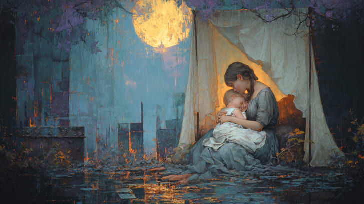 Transit Chiron Trine Natal Moon Illustration