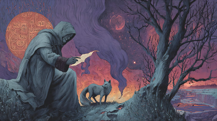 Transit Chiron Trine Natal North Node Illustration