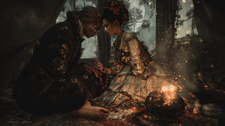 Transit Eros Conjunction Natal Lilith Illustration