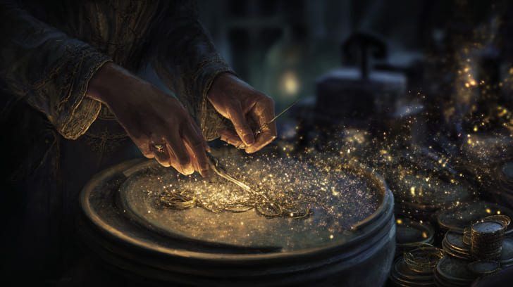 Transit Eros Conjunction Natal Saturn Illustration