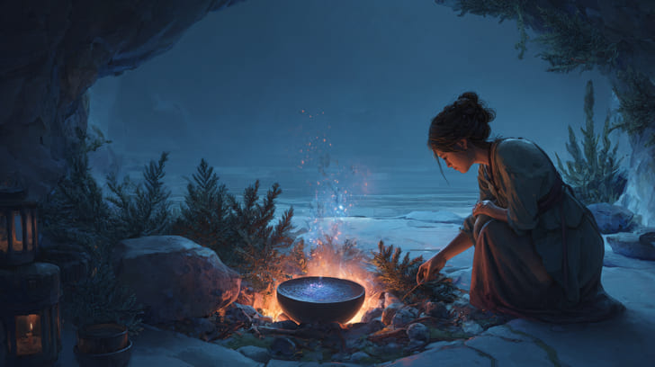 Transit Eros Conjunction Natal Vesta Illustration