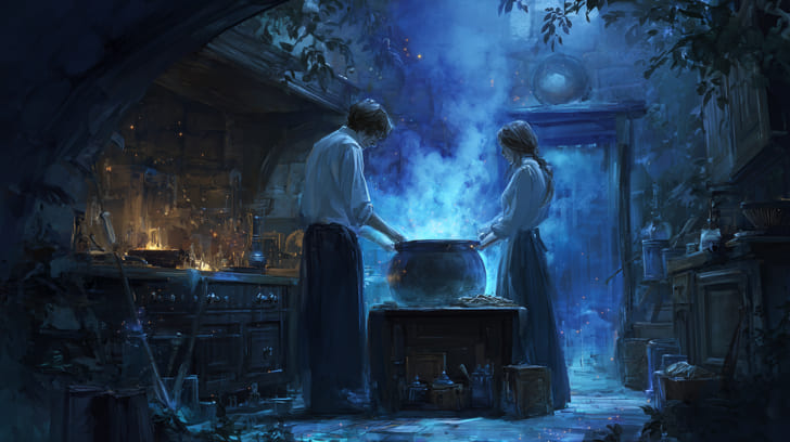 Transit Eros Opposition Natal Moon Illustration