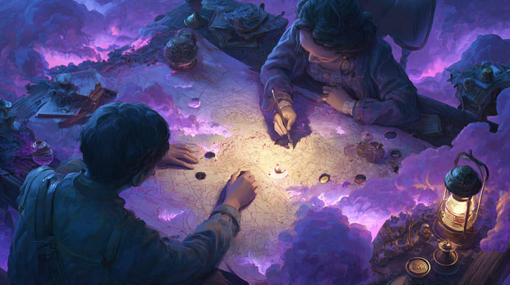 Transit Eros Opposition Natal Pallas Athena Illustration