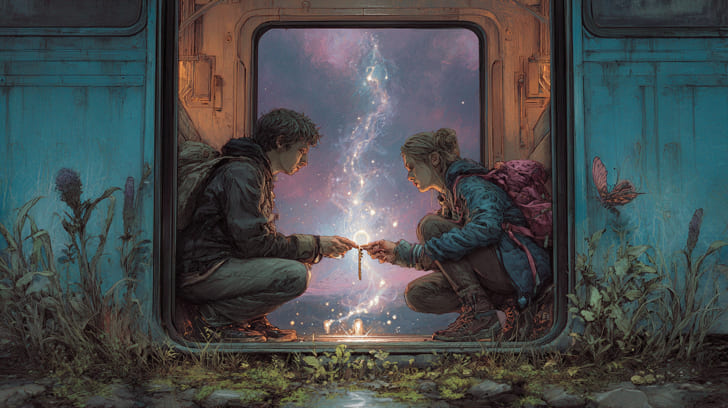 Transit Eros Opposition Natal Vertex Illustration