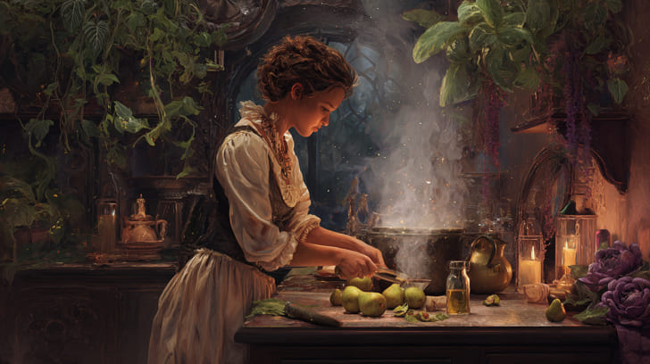 Transit Eros Sextile Natal Ceres Illustration