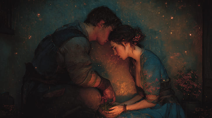 Transit Eros Sextile Natal Chiron Illustration