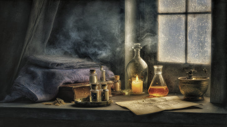 Transit Eros Sextile Natal Hygiea Illustration