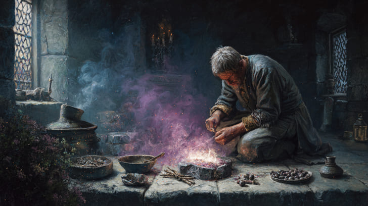 Transit Eros Sextile Natal Vesta Illustration