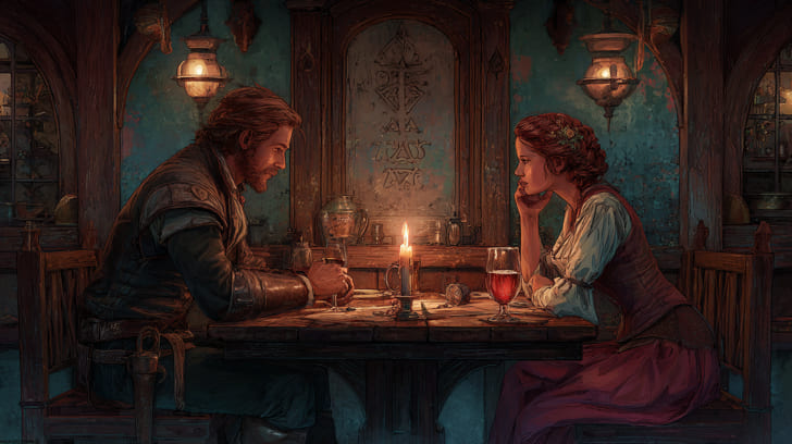 Transit Eros Square Natal Descendant Illustration