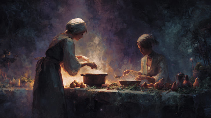 Transit Eros Trine Natal Ceres Illustration