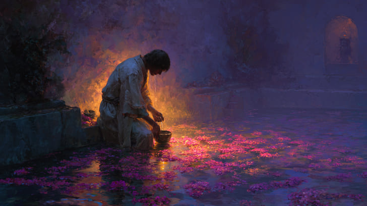 Transit Eros Trine Natal Chiron Illustration