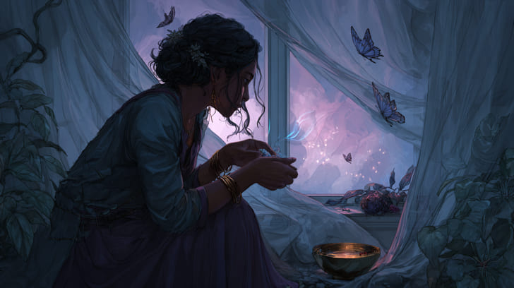 Transit Eros Trine Natal Psyche Illustration