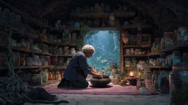 Transit Hygiea Conjunction Natal Imum Coeli Illustration