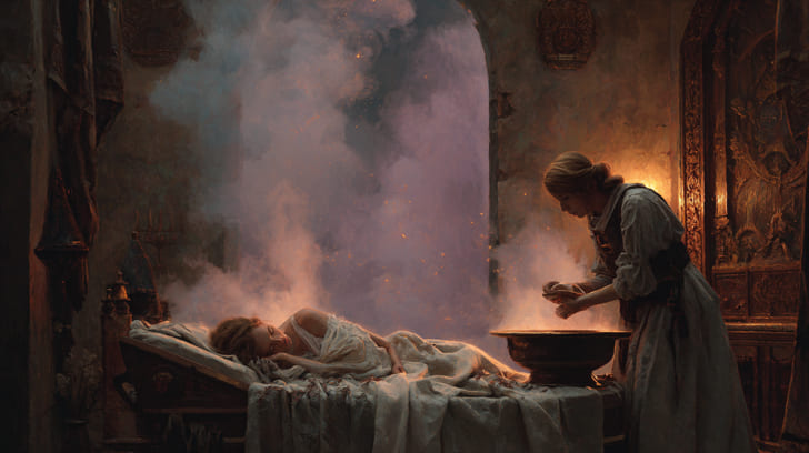 Transit Hygiea Opposition Natal Psyche Illustration