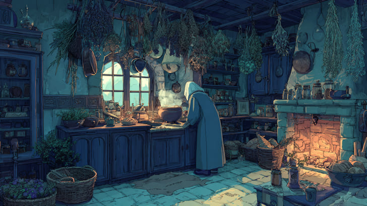 Transit Hygiea Sextile Natal Ceres Illustration