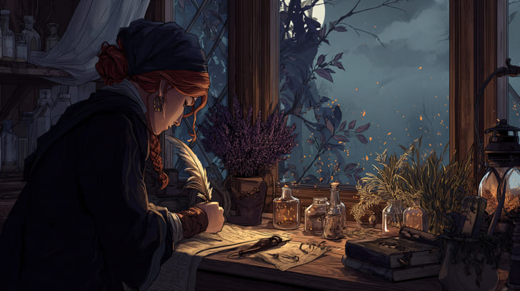 Transit Hygiea Sextile Natal Mercury Illustration