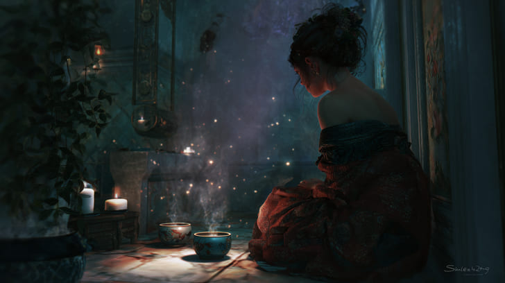 Transit Hygiea Sextile Natal Psyche Illustration