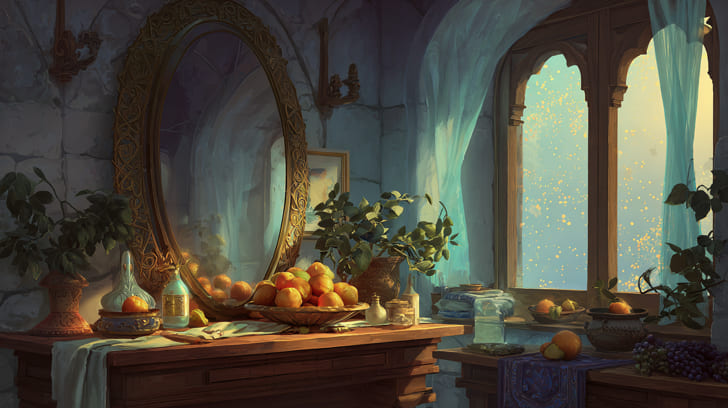 Transit Hygiea Sextile Natal Sun Illustration