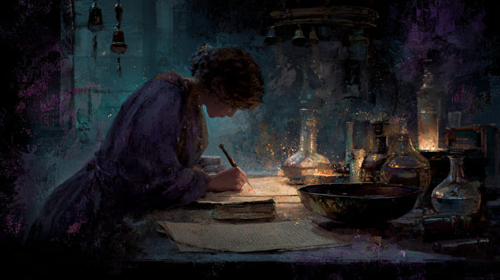 Transit Hygiea Square Natal Mercury Illustration