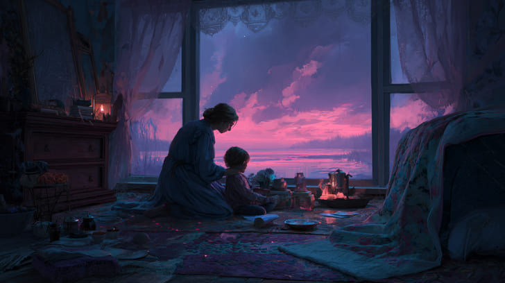 Transit Hygiea Trine Natal Moon Illustration