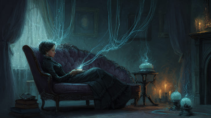 Transit Hygiea Trine Natal Psyche Illustration