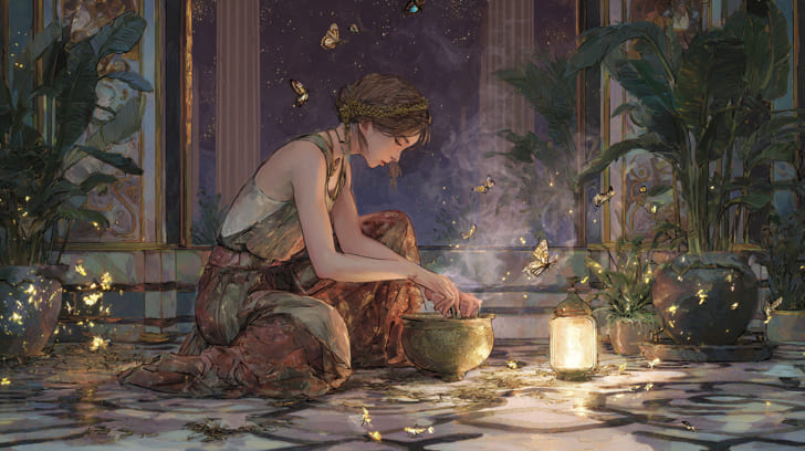 Transit Juno Conjunction Natal Psyche Illustration