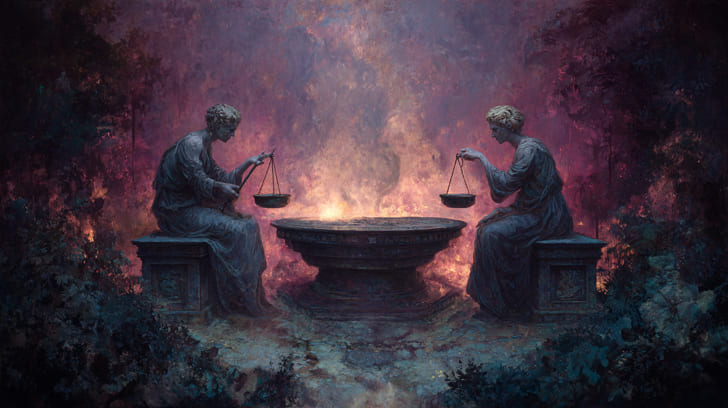 Transit Juno Opposition Natal Descendant Illustration