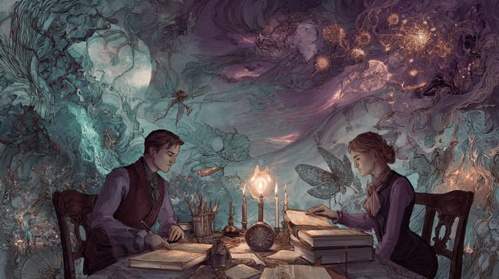 Transit Juno Opposition Natal Mercury Illustration