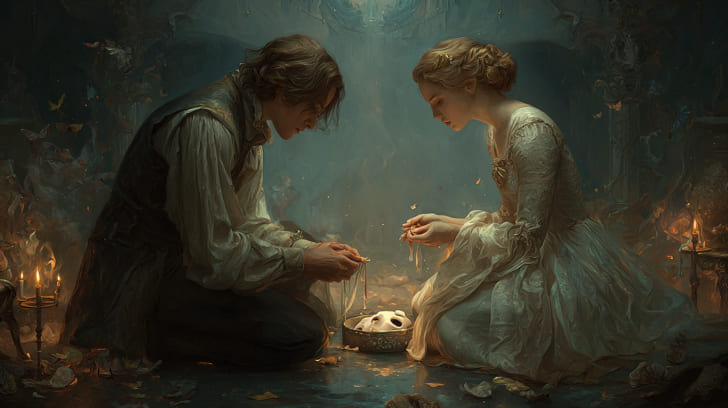 Transit Juno Opposition Natal Psyche Illustration