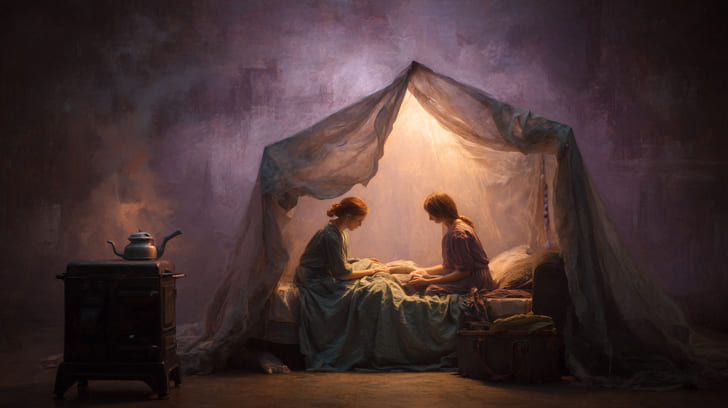 Transit Juno Sextile Natal Moon Illustration