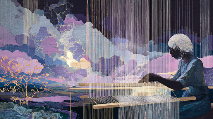 Transit Juno Sextile Natal Pallas Athena Illustration