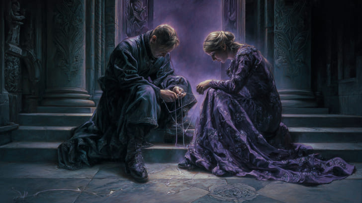 Transit Juno Square Natal Chiron Illustration