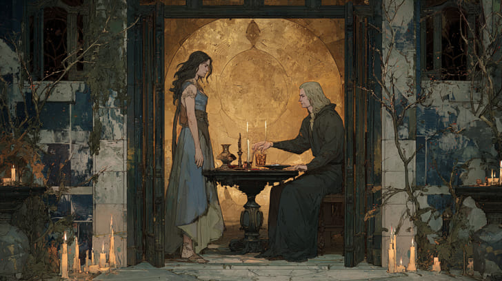 Transit Juno Square Natal Lilith Illustration