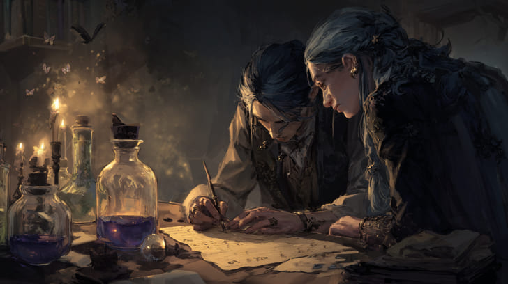 Transit Juno Square Natal Mercury Illustration